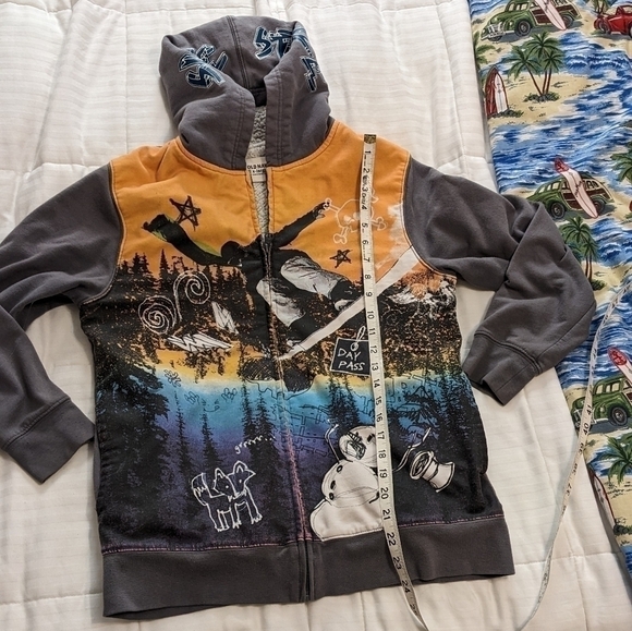 OLD Navy Extra Large fuzzy snowboard hoodie - Picture 3 of 6